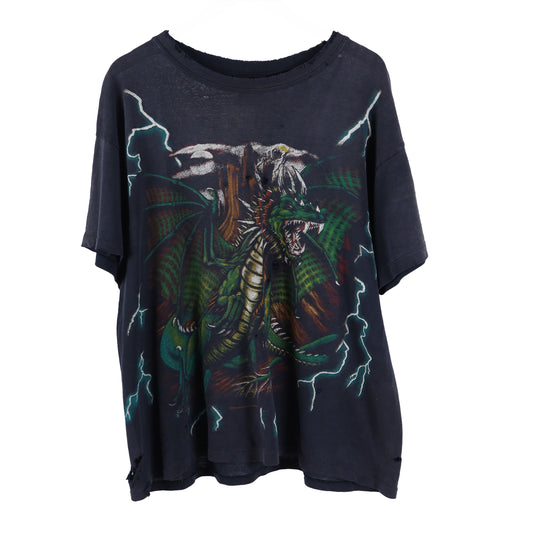 VINTAGE FADED USA THUNDER DRAGON T-SHIRT