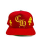 Chrome Hearts Cross Patch Hat Red/Yellow CH Snapback