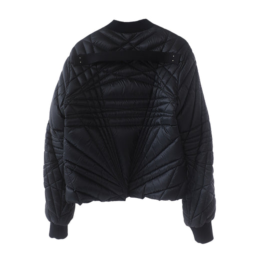 Moncler + Rick Owens Black Megapenta Flight Bomber Jacket