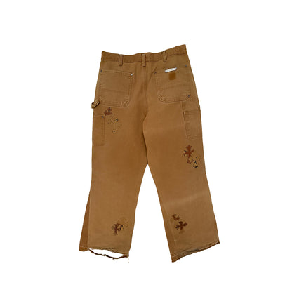 CHROME HEARTS SEX RECORDS X GALLERY DEPT FLARED CARPENTER PANTS