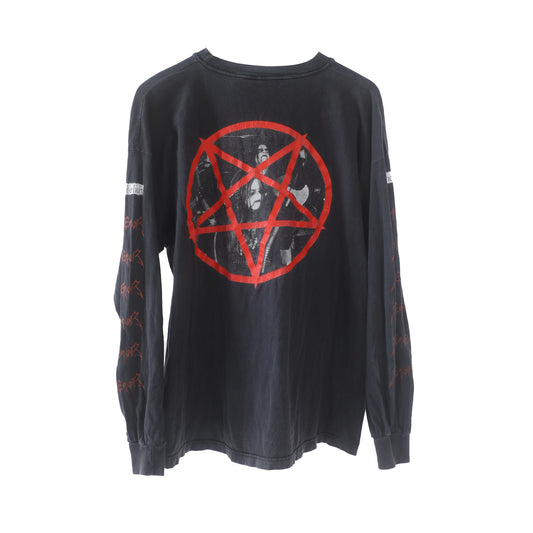 Vintage Emperor 1993 Dark Horse Rider Black Metal Vintage Long Sleeve