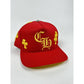 Chrome Hearts Cross Patch Hat Red/Yellow CH Snapback