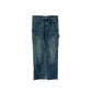 LOUIS VUITTON DENIM MONMOGRAM CARPENTER PANTS