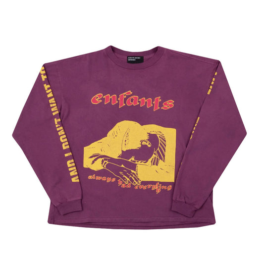 ENFANTS RICHES DEPRIMES SO LOW PURPLE LONG SLEEVE XL