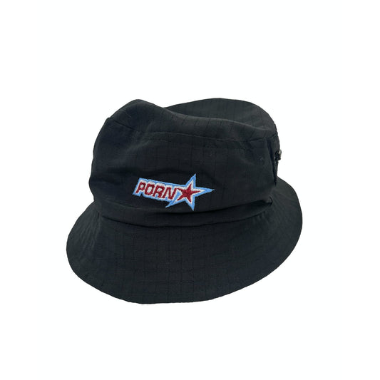 Pornstar Skateboards 90s Vintage Black/Blue Bucket Hat