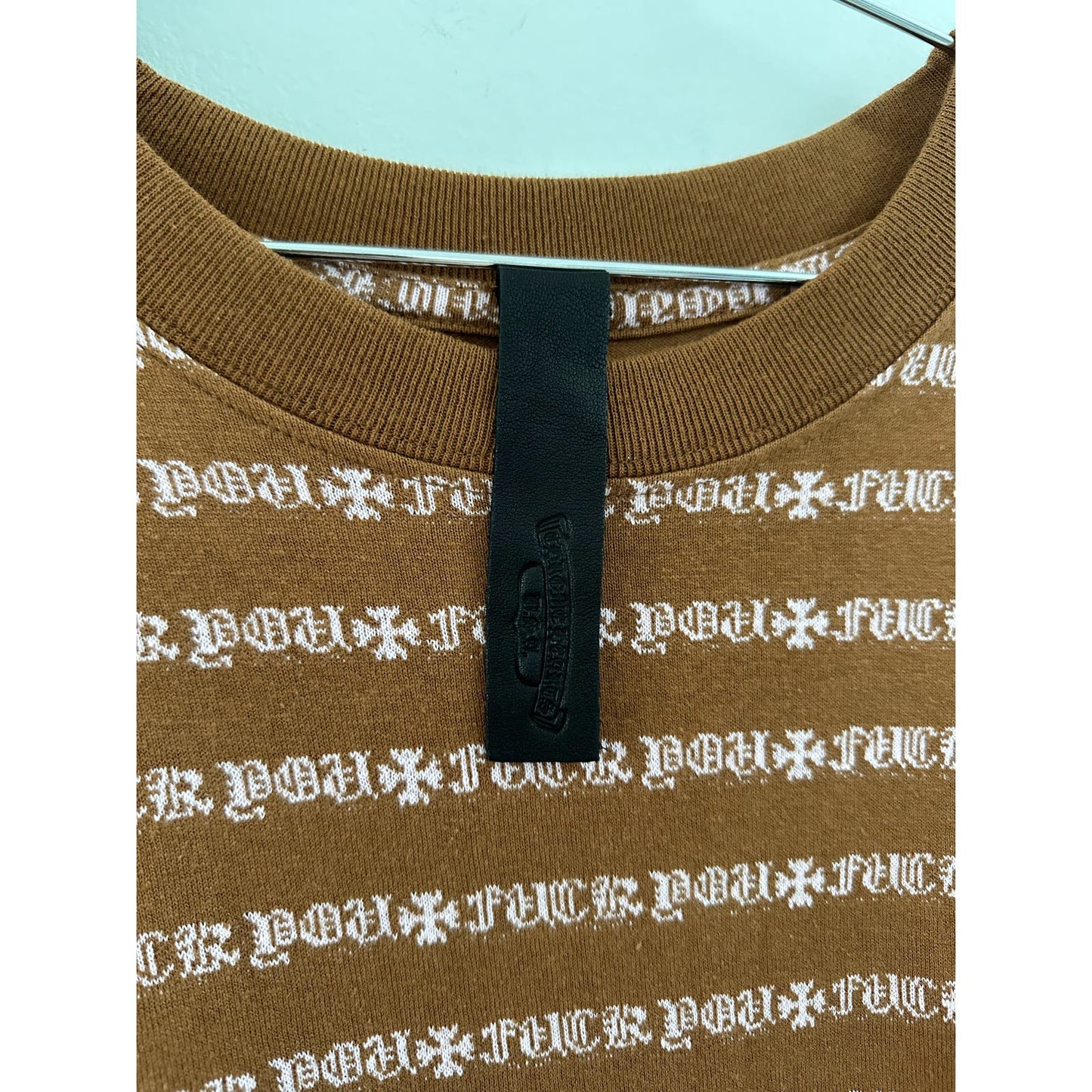 Chrome Hearts Fuck You Teens From Mars Striped Skater Tee