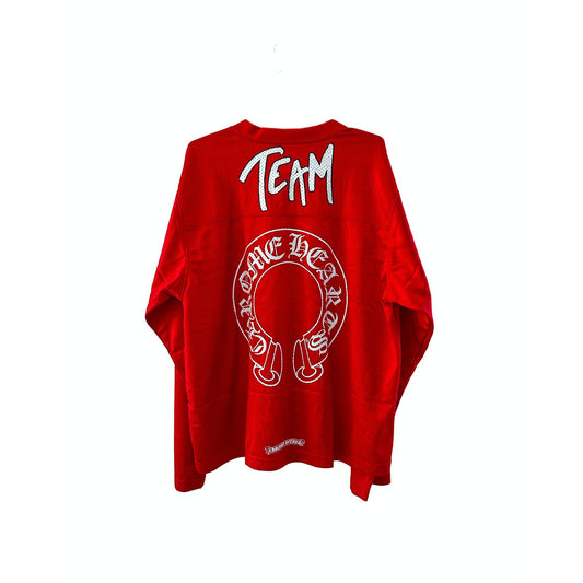 CHROME HEARTS RED MESH 'FORM' CH TEAM STADIUM JERSEY MATTY BOY