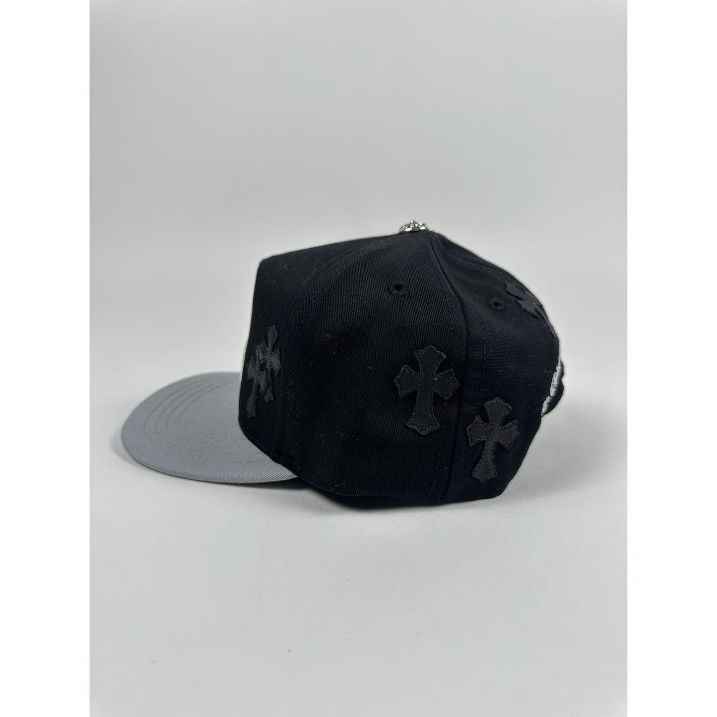 Black Cross Patch Grey & Black CH Hat