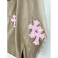 Chrome Hearts Tan/Pink Cross Patch Workdog Jacket