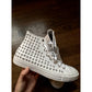 CHROME HEARTS STUDDED WHITE LEATHER CONVERSE DAGGER SIZE 9