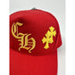 Chrome Hearts Cross Patch Hat Red/Yellow CH Snapback