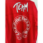 CHROME HEARTS RED MESH 'FORM' CH TEAM STADIUM JERSEY MATTY BOY