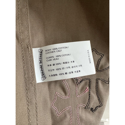 Chrome Hearts Tan/Pink Cross Patch Workdog Jacket