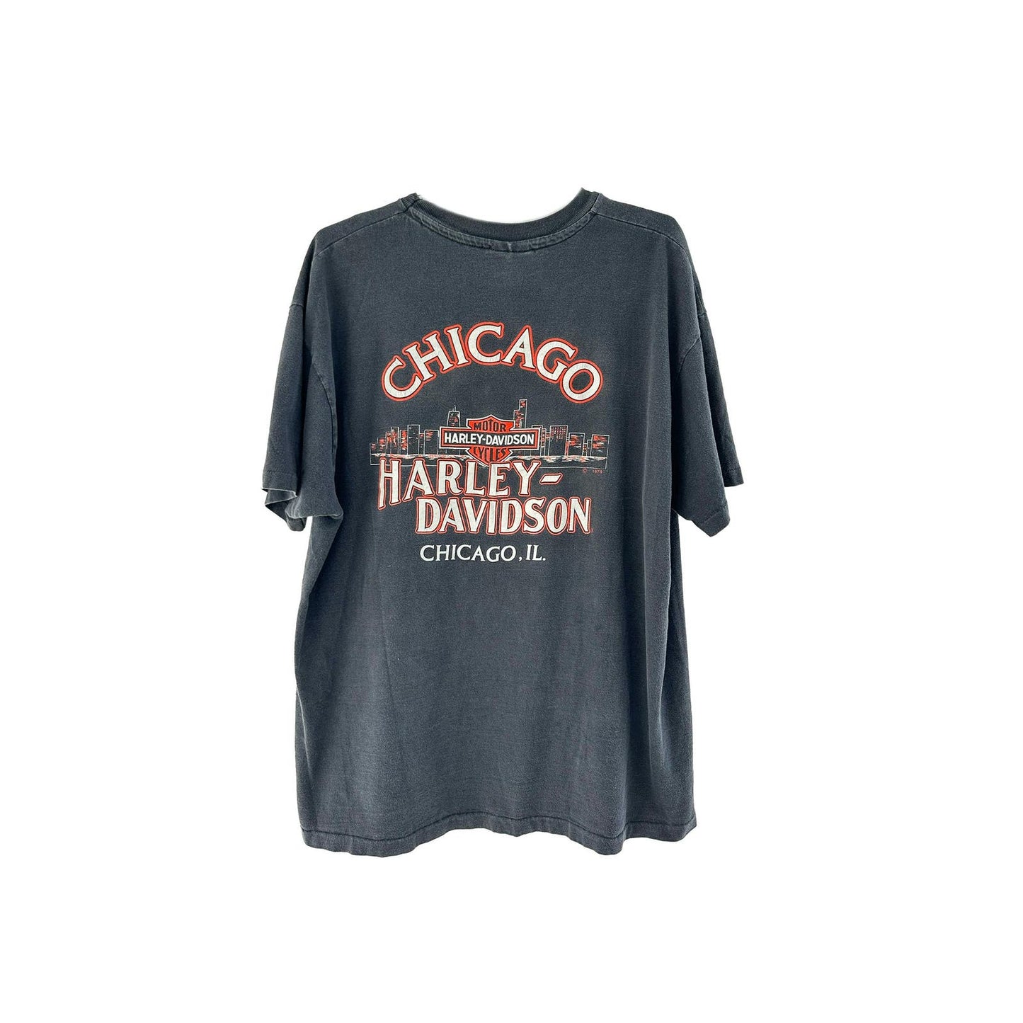 Rare Vintage Gangster Mafia Chicago Harley Davidson Tee