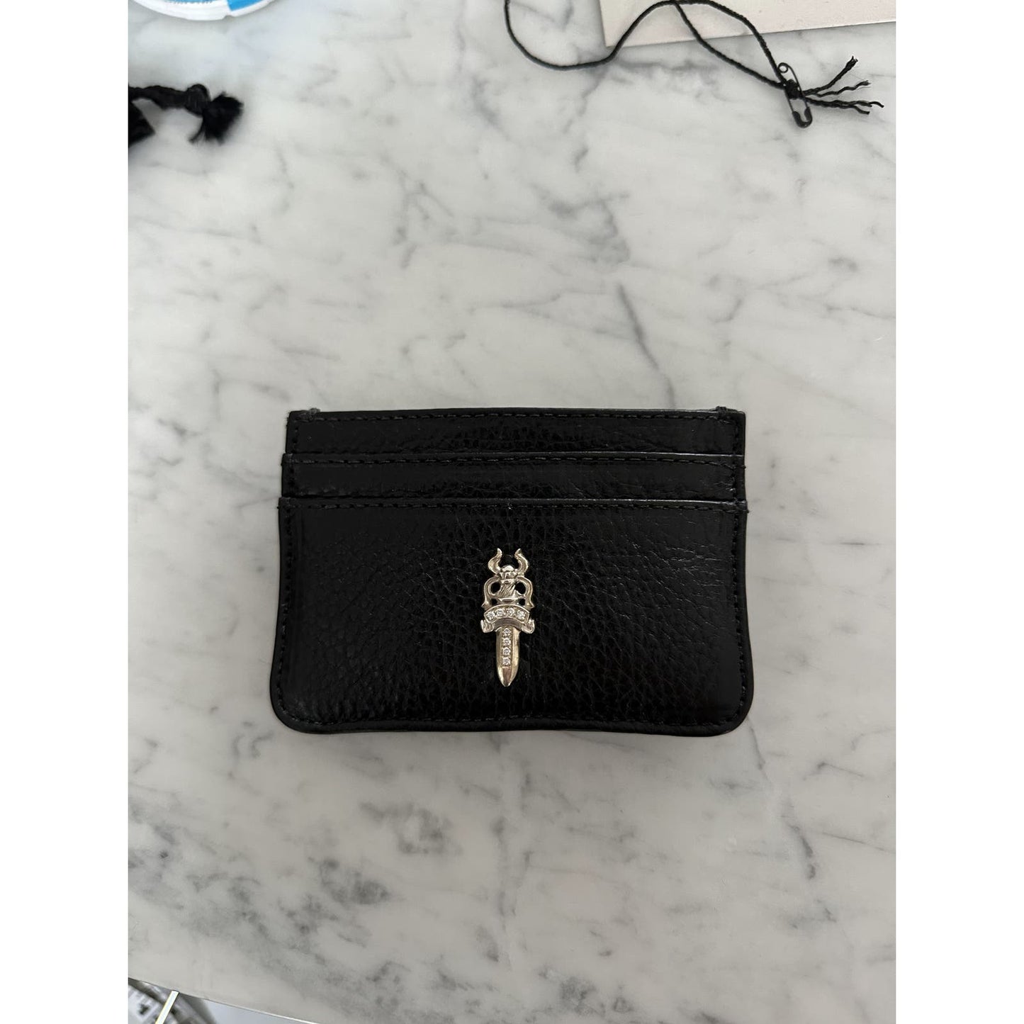 CHROME HEARTS PAVE DIAMOND DAGGER CARDHOLDER