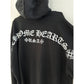 CHROME HEARTS T BAR USA ZIP HOODIE BLACK XXL