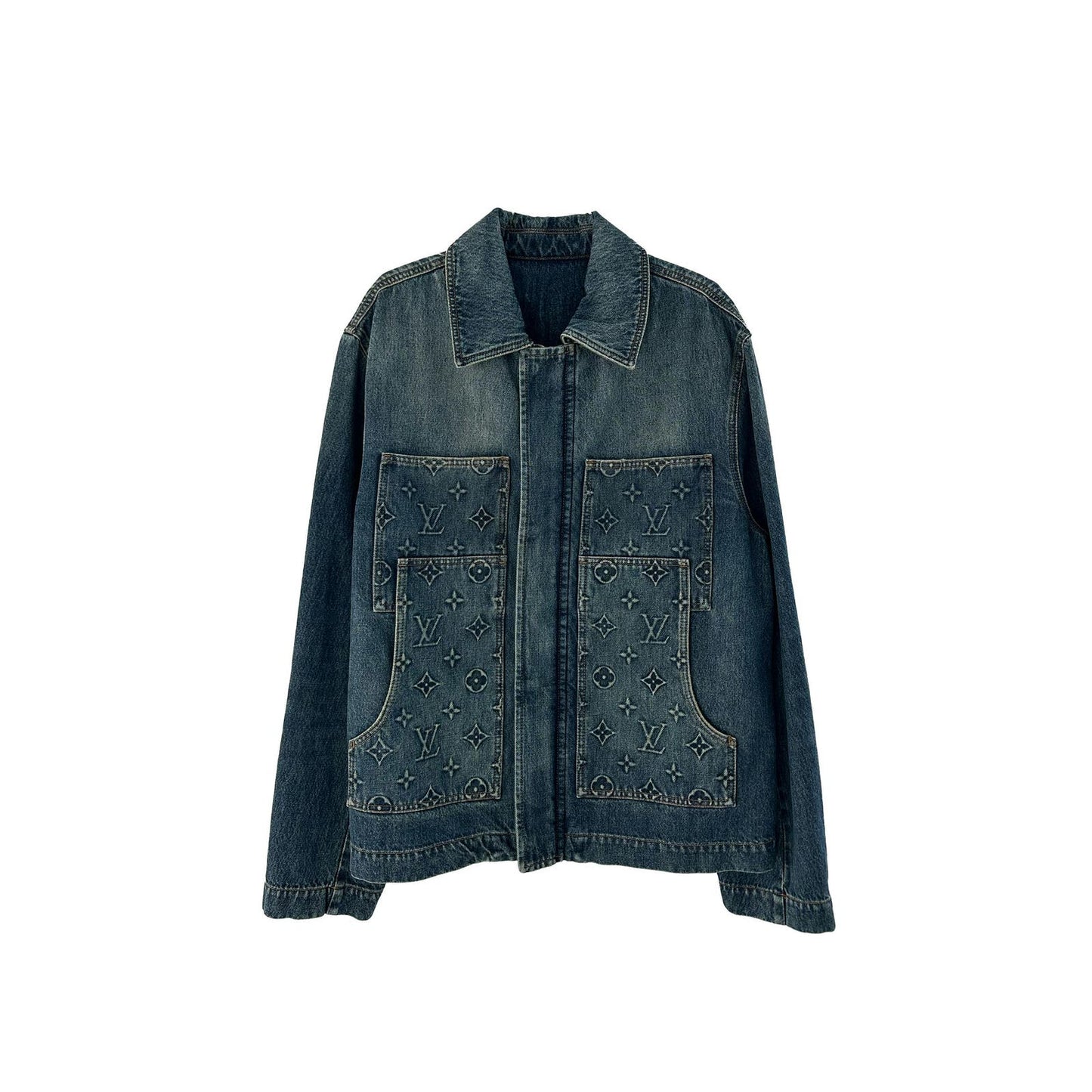 LOUIS VUITTON DENIM MONOGRAM CARPENTER WORK WEAR JACKET