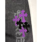 ONLINE PURPLE STENCIL JEANS