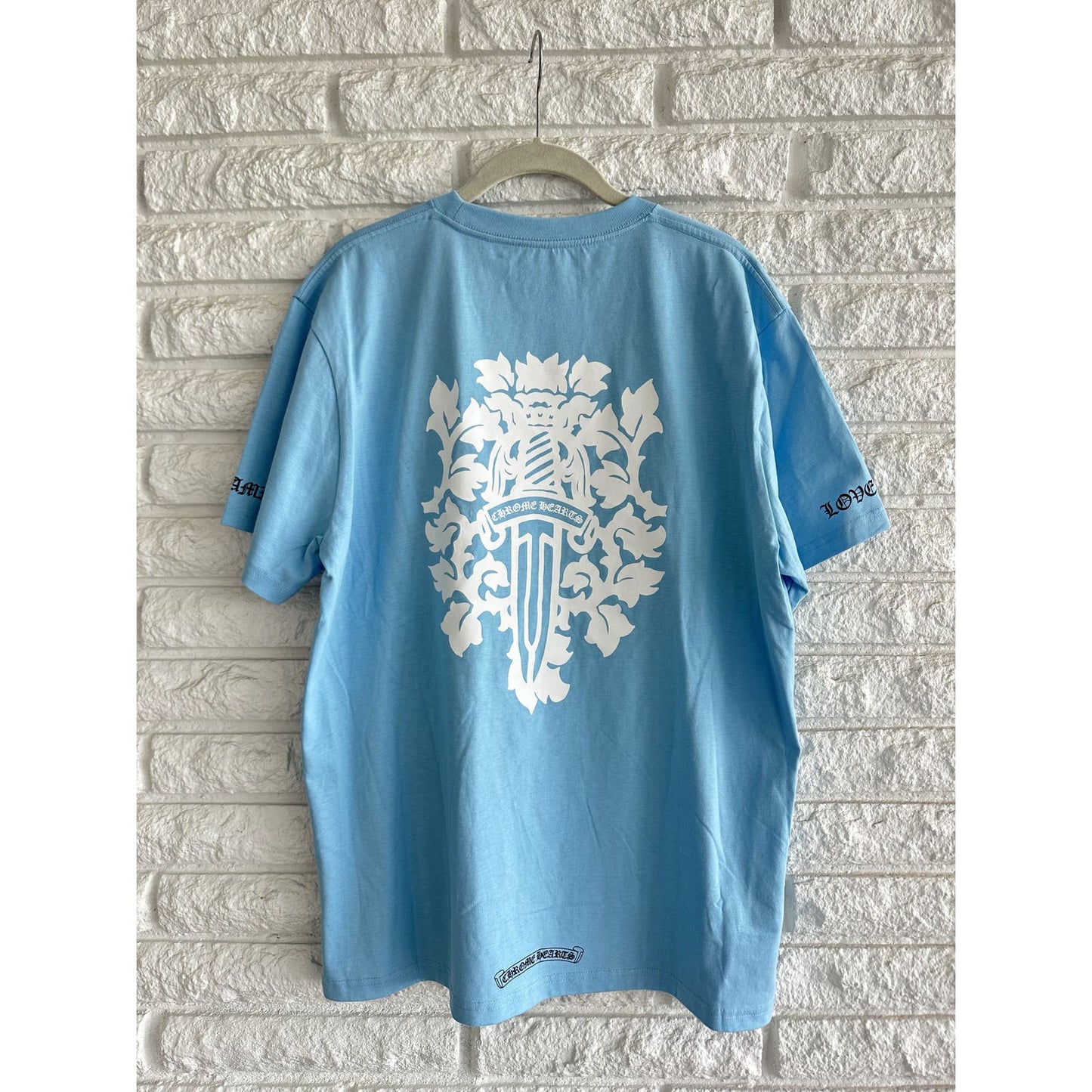 Chrome Hearts Miami Blue Dagger Art Basel Exclusive Love You T-Shirt