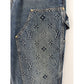 LOUIS VUITTON DENIM MONMOGRAM CARPENTER PANTS