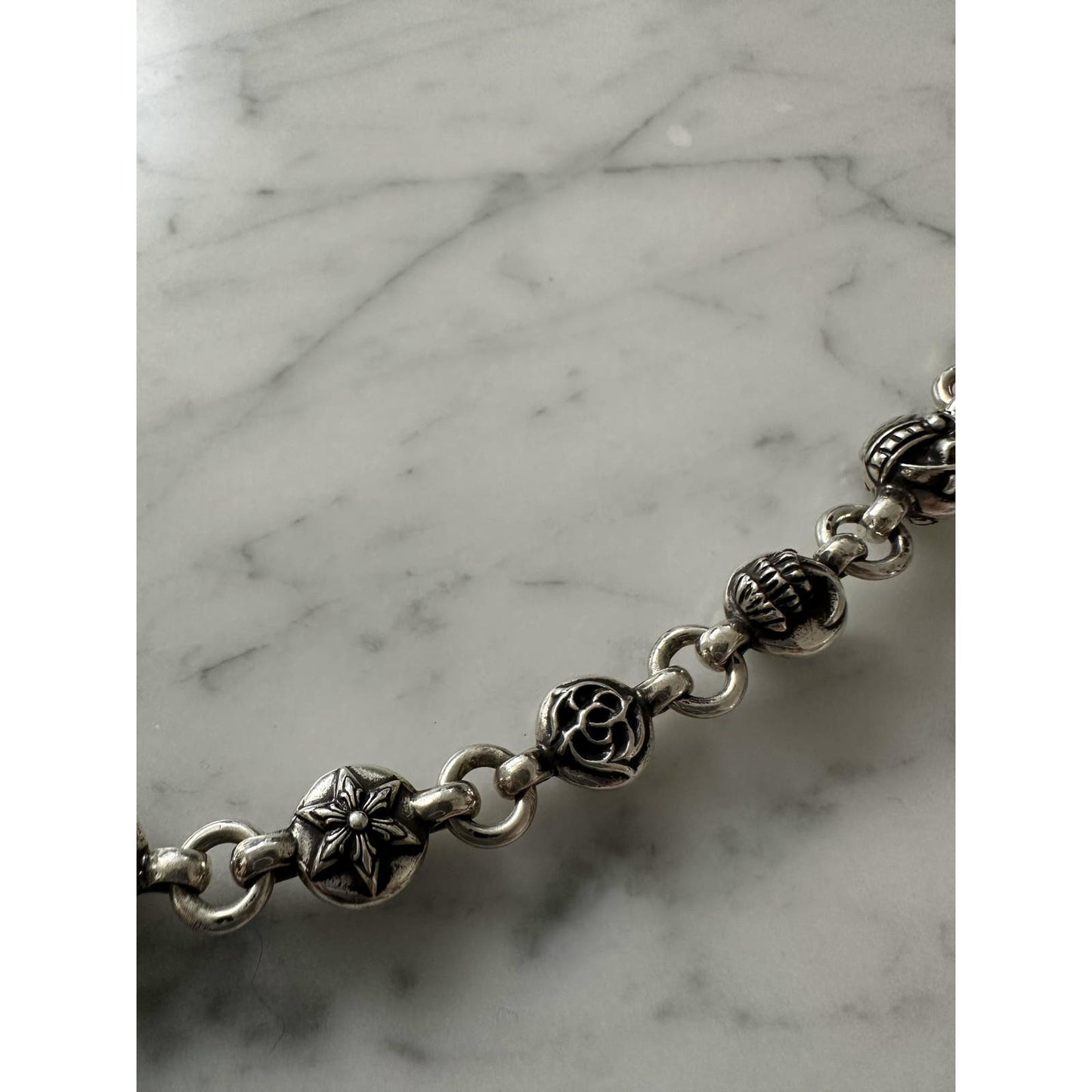 CHROME HEARTS 26 LINK MULTI BALL WALLET CHAIN DOUBLE LOBSTER