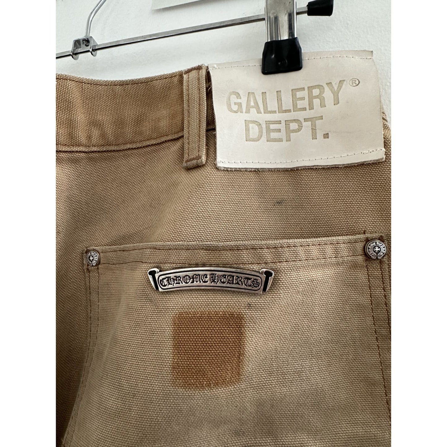 CHROME HEARTS x GALLERY DEPT CAMO PATCH SEX RECORDS PANTS