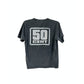 50 CENT VINTAGE SUN FADED GREY/BLUE TEE