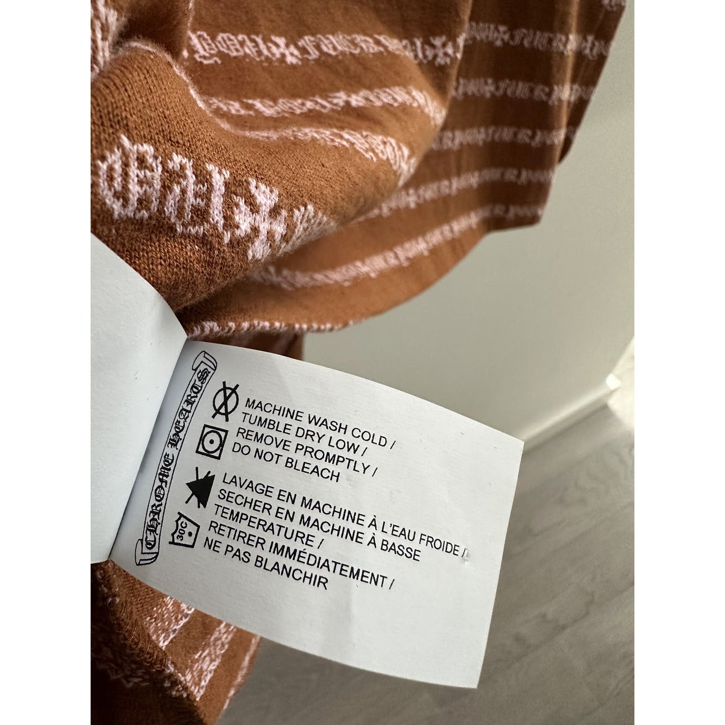 Chrome Hearts Fuck You Teens From Mars Striped Skater Tee