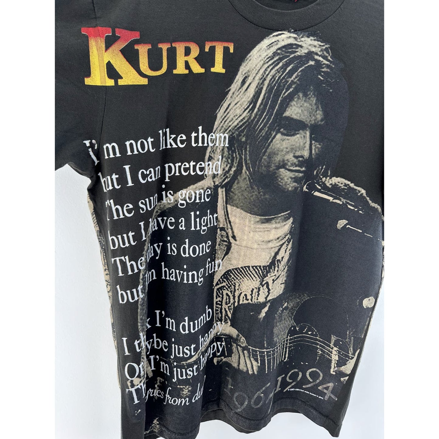 KURT COBAIN MEMORIAL VINTAGE ALL OVER PRINT AOP TEE