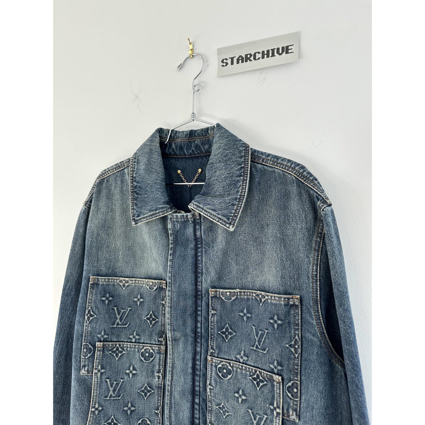 LOUIS VUITTON DENIM MONOGRAM CARPENTER WORK WEAR JACKET