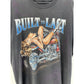 BUILT TO LAST GIRL MOTORCYCLE LIGHTNING VINTAGE TEE