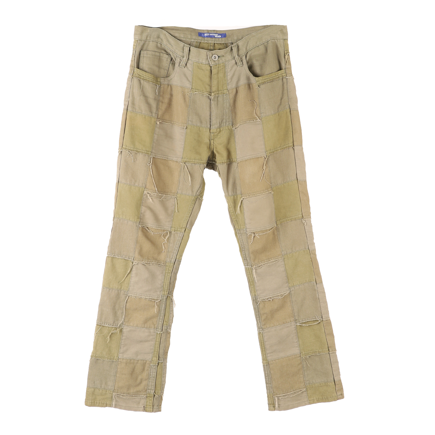 Junya Watanabe Comme Des Garcons Olive Patchwork Pants 2006
