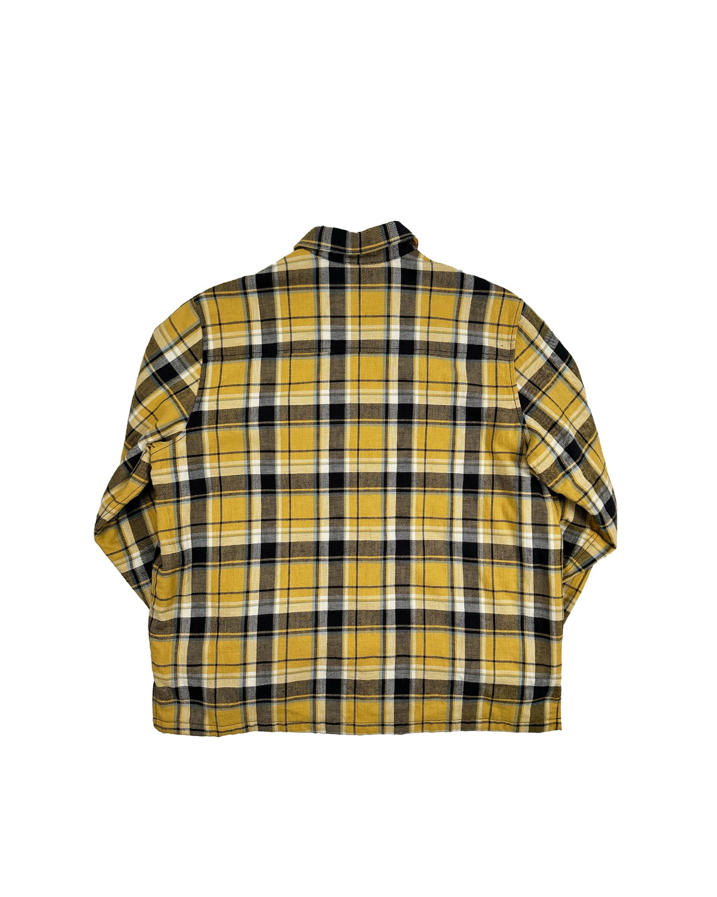 CHROME HEARTS YELLOW PLAID TARTAN LINED FLANNEL 2022 XXL