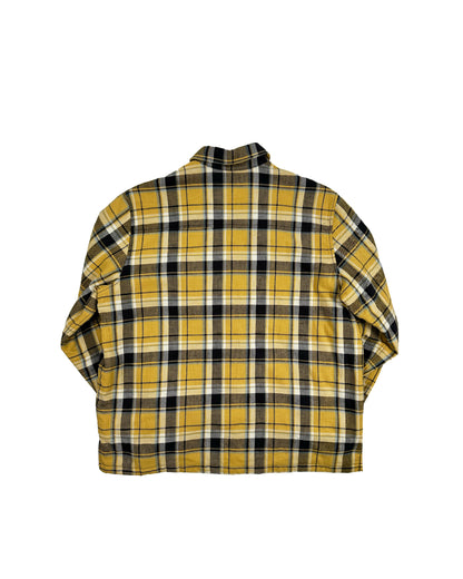 CHROME HEARTS YELLOW PLAID TARTAN LINED FLANNEL 2022 XXL