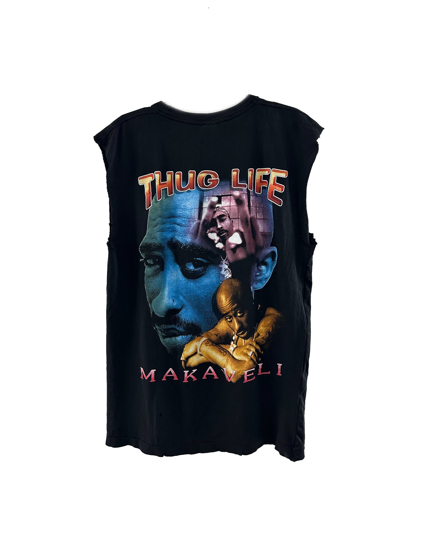 TUPAC MEMEORIAL VINTAGE TANK THUG LIFE MAKAVELI