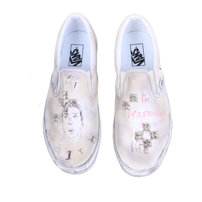 PALY 1/1 HAND DRAWN VANS SLIP ONS