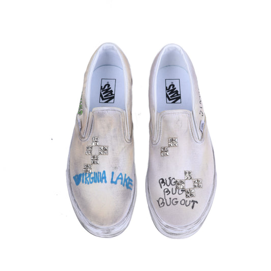 PALY 1/1 HAND DRAWN VANS SLIP ONS