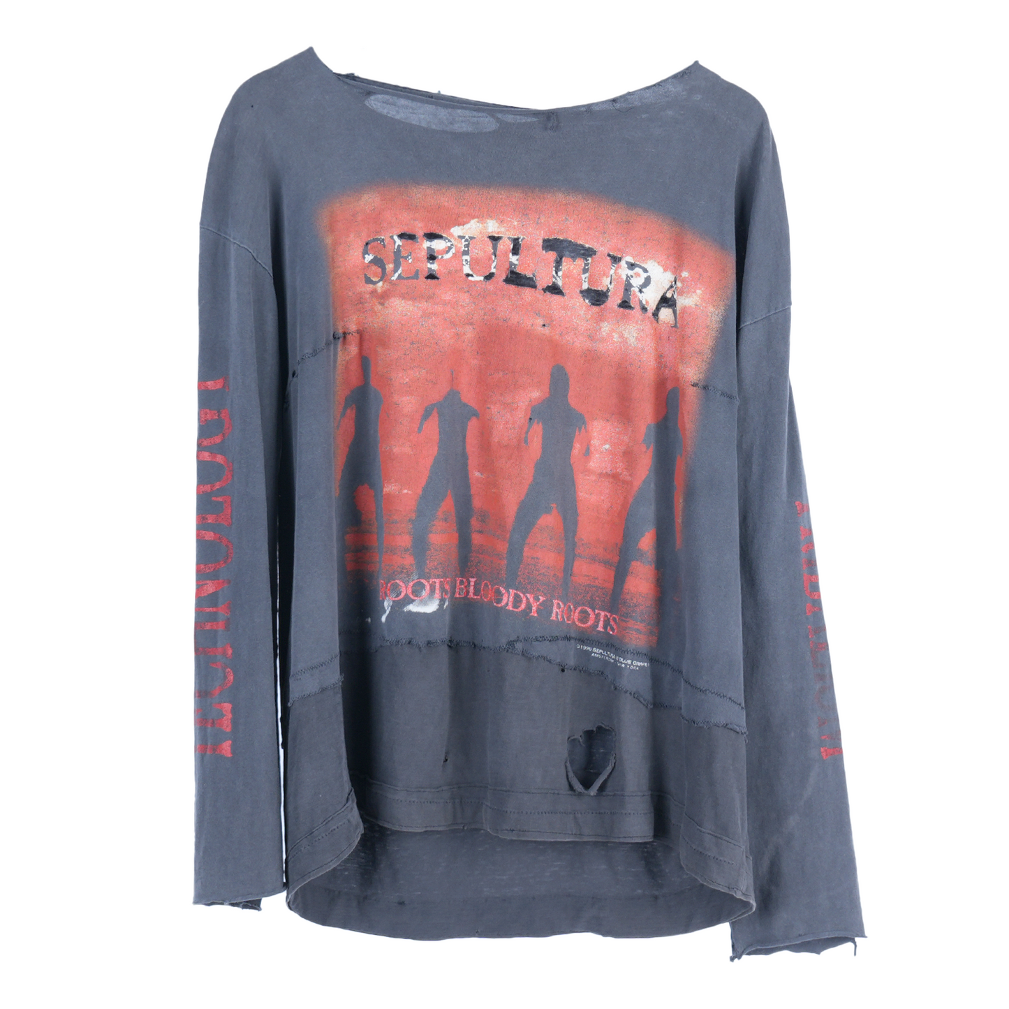 SEPULTURA THRASHED FADED REPAIRED LONG SLEEVE