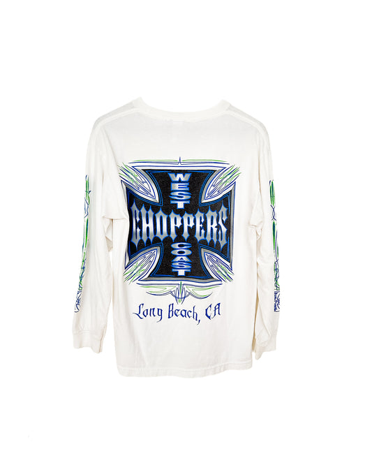 VINTAGE WEST COAST CHOPPERS WCC BLUE LONG SLEEVE