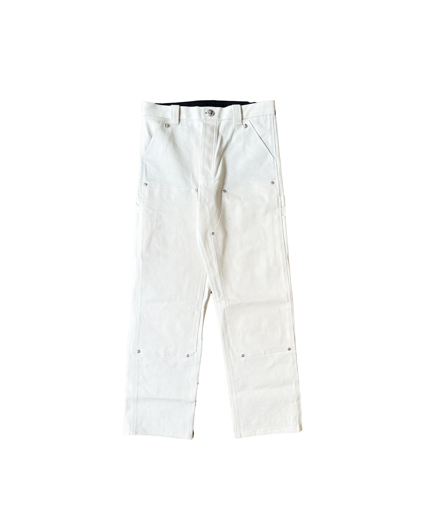 WHITE CHROME HEARTS CARPENTER PANTS SIZE 36