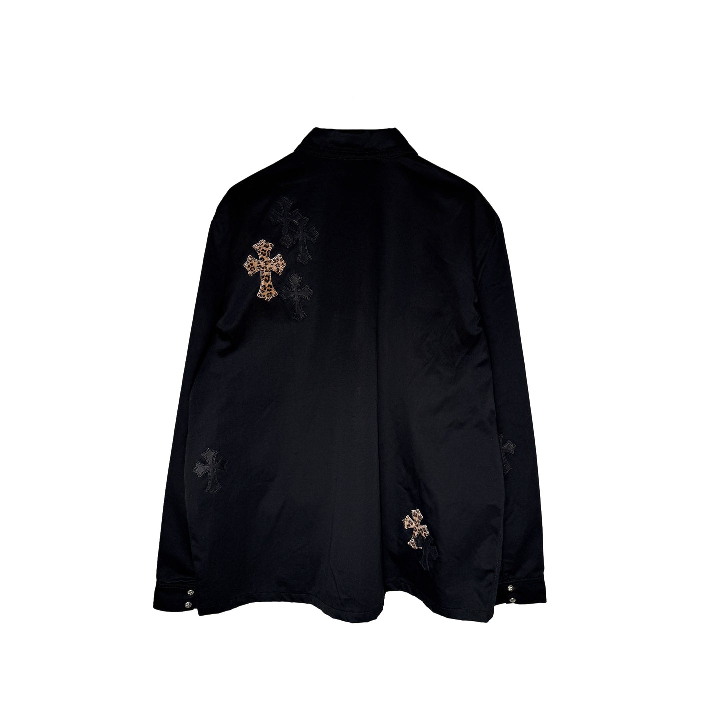 CHROME HEARTS WORKDOG BLACK WITH CHEETAH PATCHES