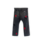 Chrome Hearts Red and Black Patch Pants