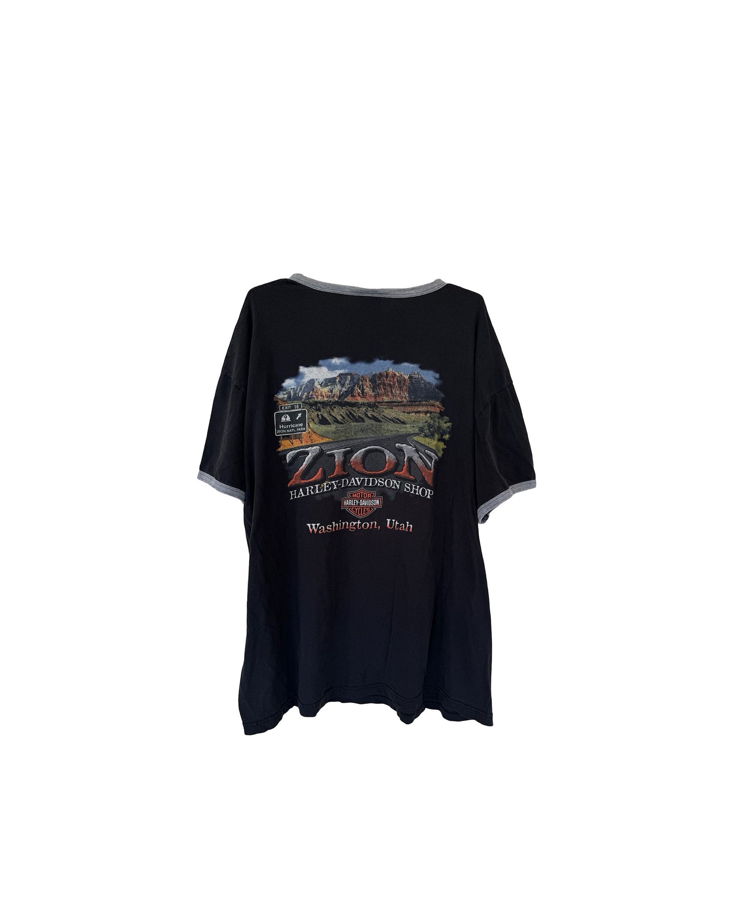 Harley Davidson Zion National Ringer Tee