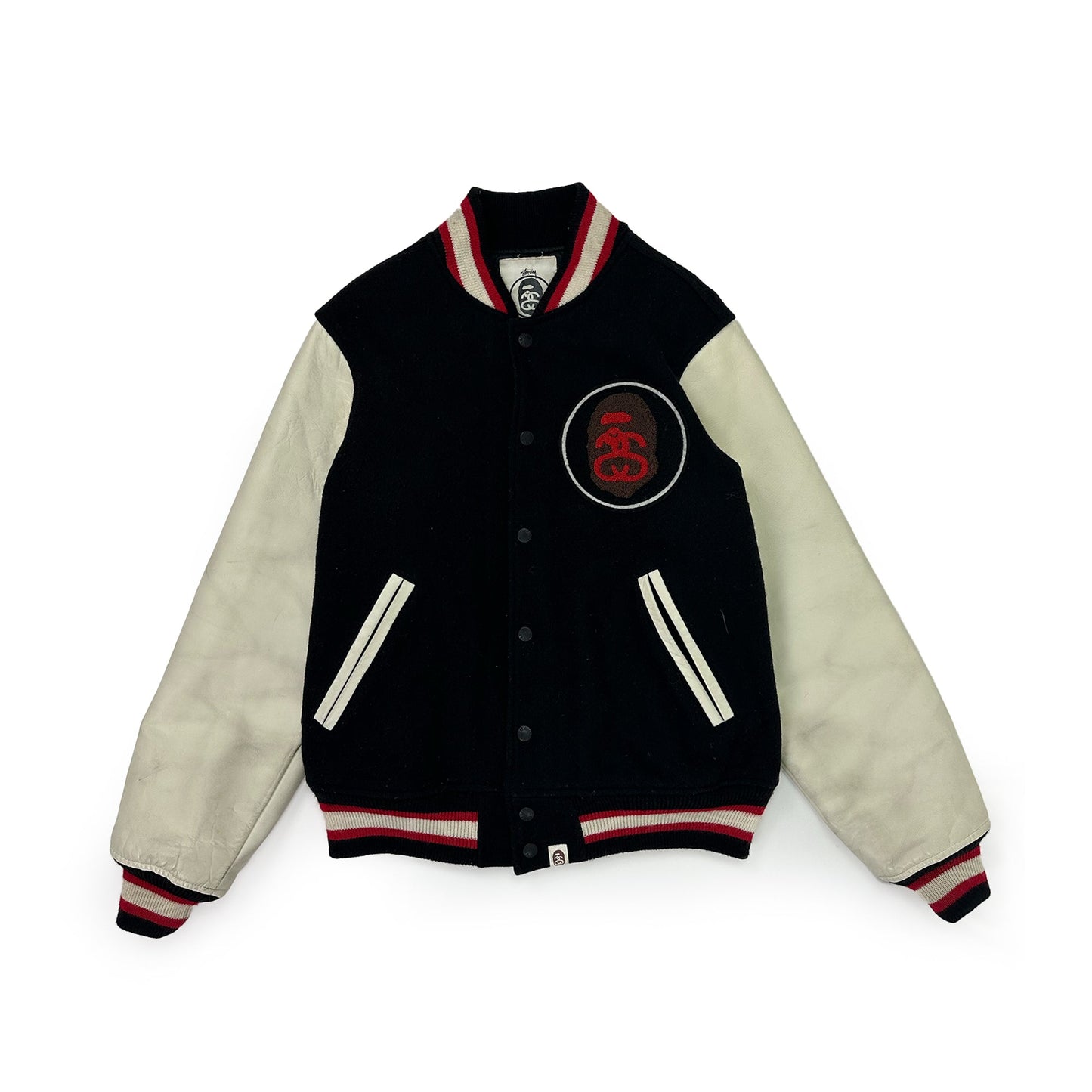 Bape x Stussy Varsity Jacket