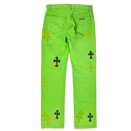 Chrome Hearts Sex Records Lime Green Levi's