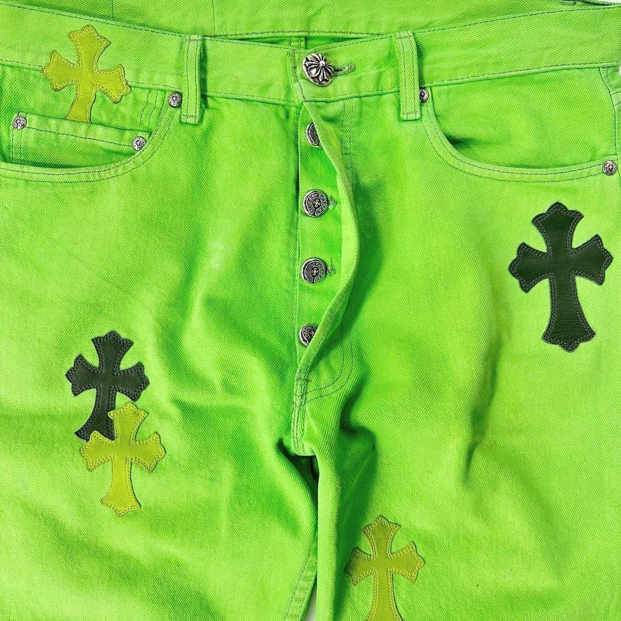 Chrome Hearts Sex Records Lime Green Levi's