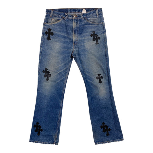 Chrome Hearts Denim With Black Patches