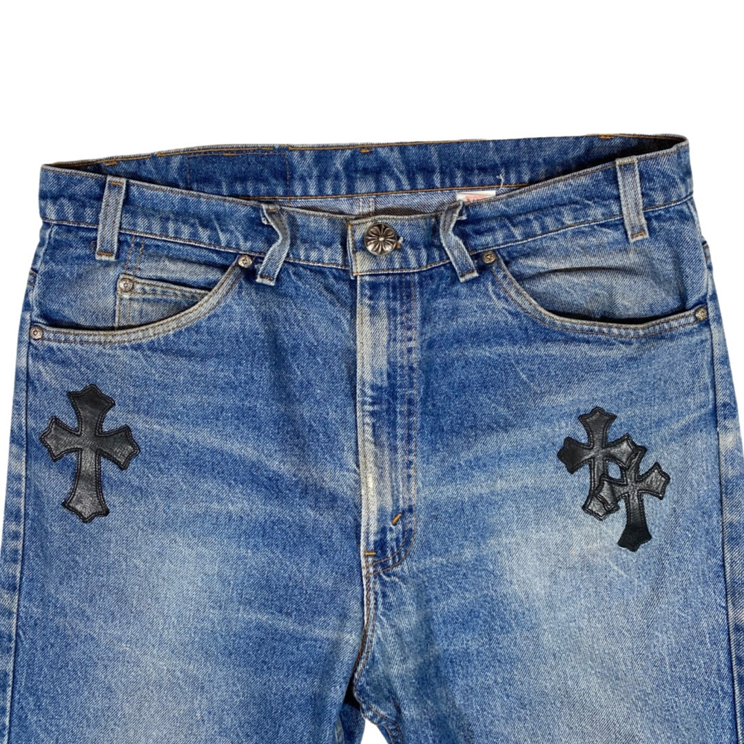 Chrome Hearts Denim With Black Patches