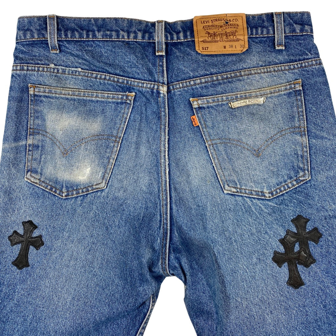 Chrome Hearts Denim With Black Patches