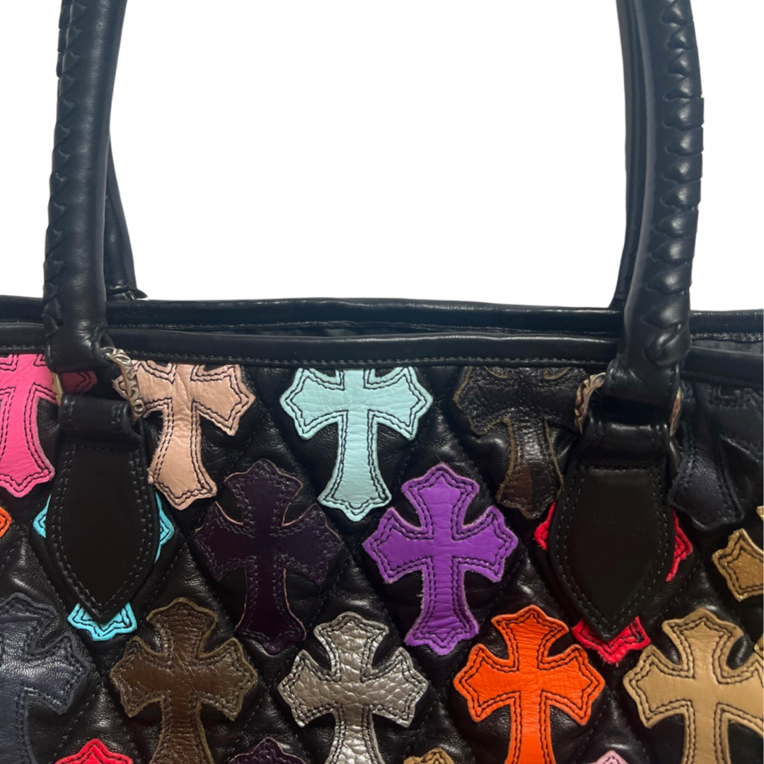 Chrome Heart Cross Tote Bag